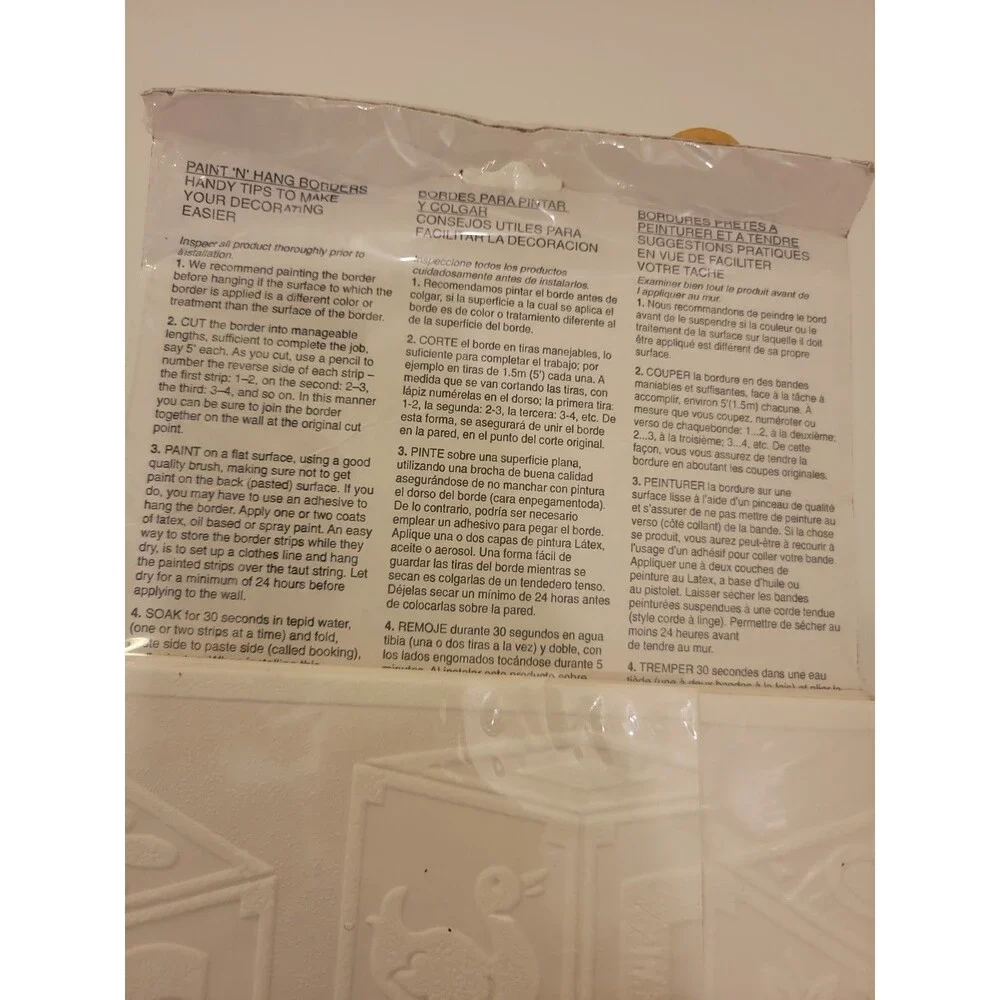 Graham & Brown Super Fresco Wallpaper Border ~baby Blocks ~ 95251 _New 6.9 X 5yd